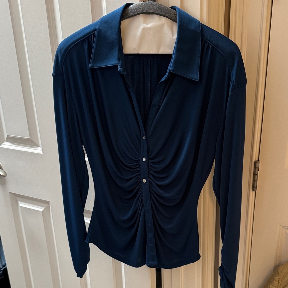 Elegant Blue Cinq a Sept Women's Top